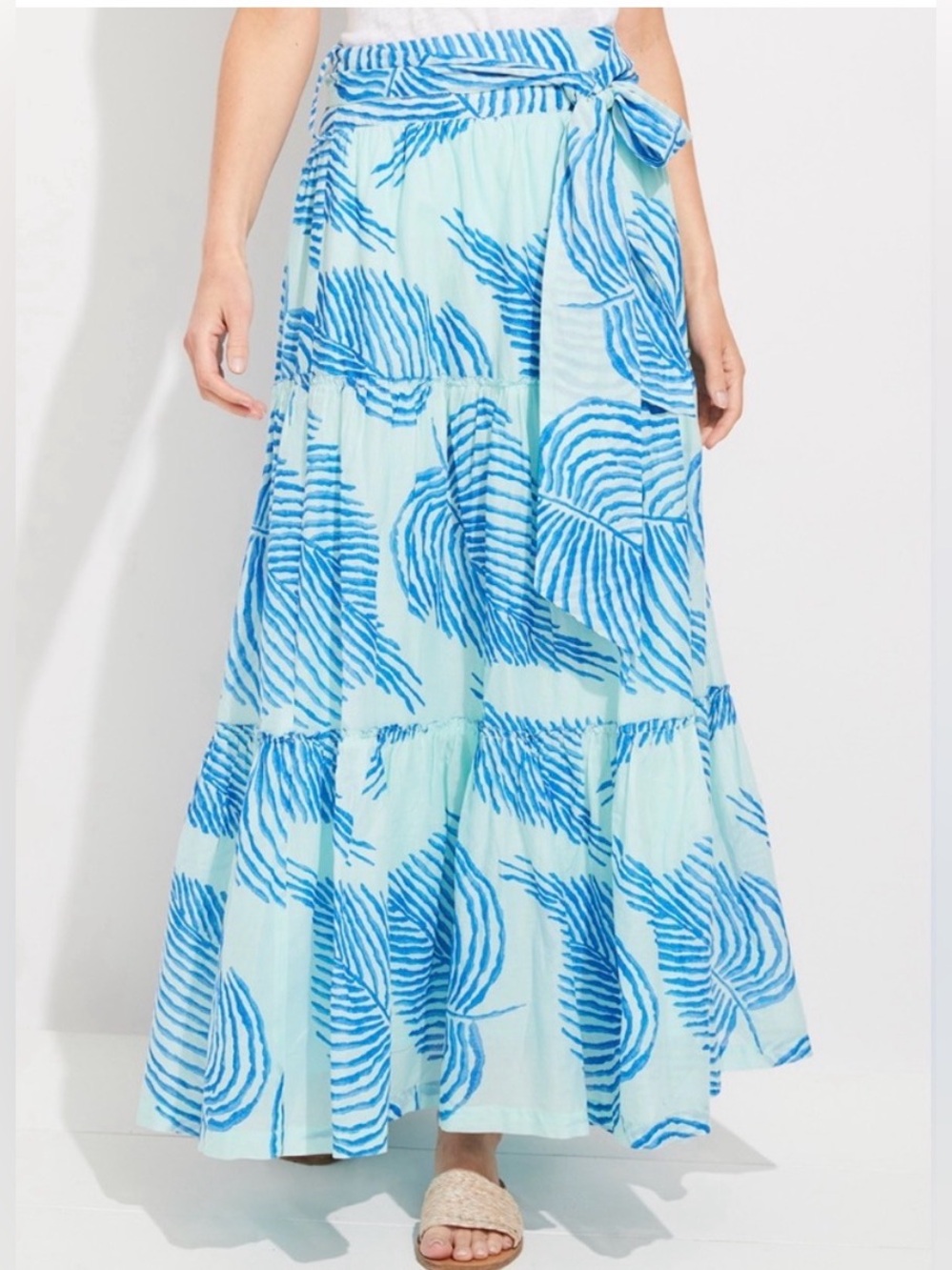Vineyard Vines - Palm Frond Maxi Skirt - Size 6